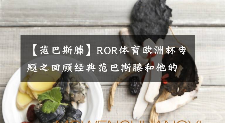 【范巴斯滕】ROR体育欧洲杯专题之回顾经典范巴斯滕和他的零角度进球