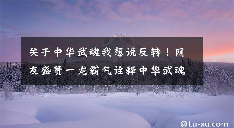 关于中华武魂我想说反转！网友盛赞一龙霸气诠释中华武魂，P图讥讽泰拳王播求是懦夫文章配图