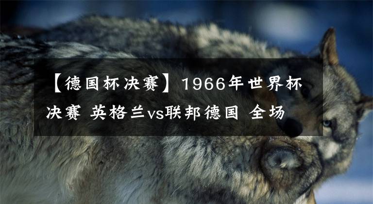 【德国杯决赛】1966年世界杯决赛 英格兰vs联邦德国 全场录像回放