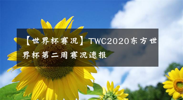 【世界杯赛况】TWC2020东方世界杯第二周赛况速报