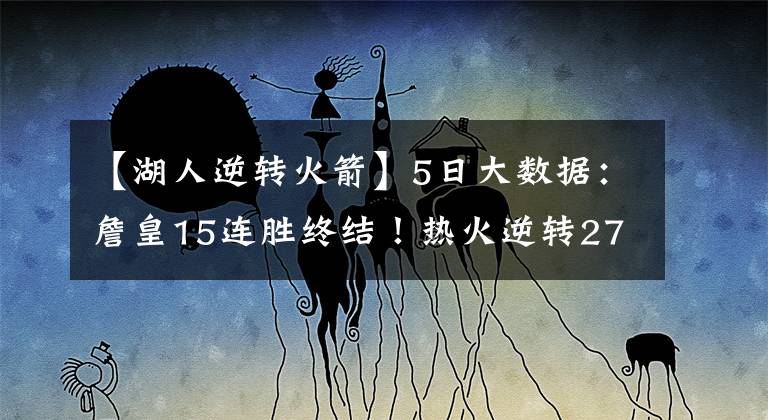 【湖人逆转火箭】5日大数据：詹皇15连胜终结！热火逆转27分，字母：连扳四场