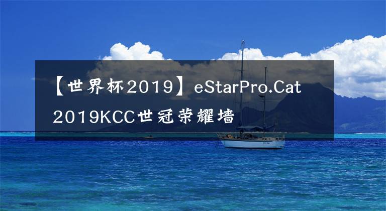 【世界杯2019】eStarPro.Cat 2019KCC世冠荣耀墙
