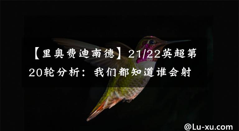 【里奥费迪南德】21/22英超第20轮分析：我们都知道谁会射门得分