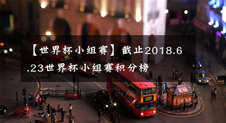 【世界杯小组赛】截止2018.6.23世界杯小组赛积分榜