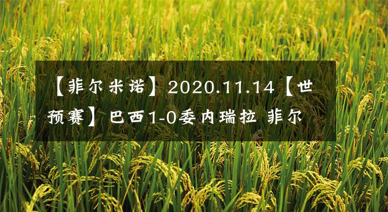 【菲尔米诺】2020.11.14【世预赛】巴西1-0委内瑞拉 菲尔米诺垫射破门