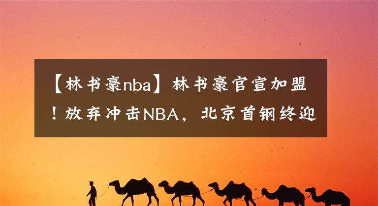 【林书豪nba】林书豪官宣加盟！放弃冲击NBA，北京首钢终迎回争冠强援