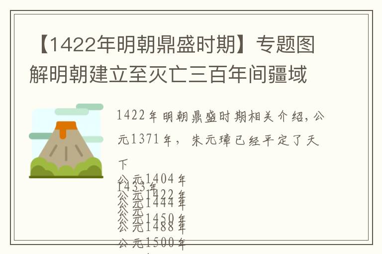 【1422年明朝鼎盛时期】专题图解明朝建立至灭亡三百年间疆域变化