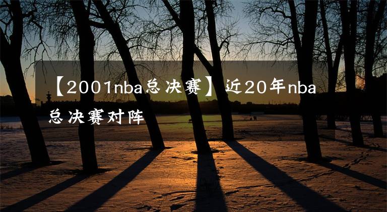 【2001nba总决赛】近20年nba总决赛对阵