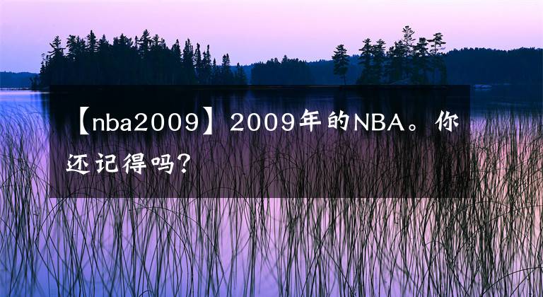 【nba2009】2009年的NBA。你还记得吗？