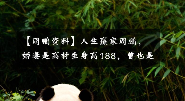 【周鹏资料】人生赢家周鹏，娇妻是高材生身高188，曾也是篮球运动员！