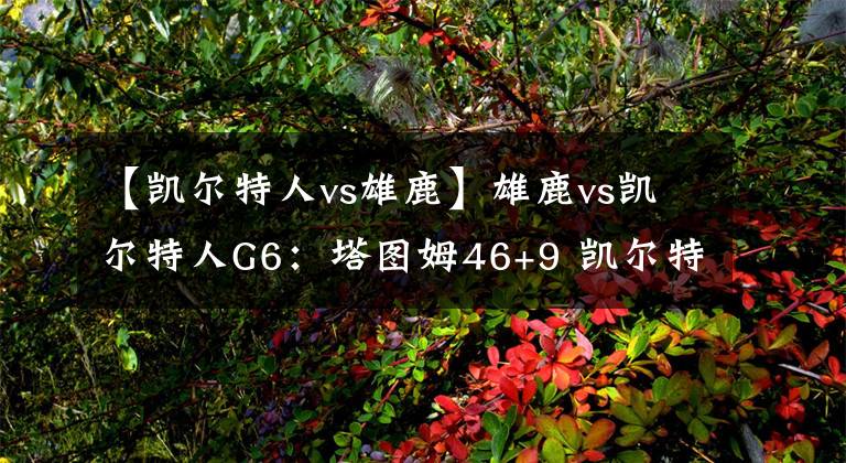 【凯尔特人vs雄鹿】雄鹿vs凯尔特人G6：塔图姆46+9 凯尔特人赢下雄鹿 双方进入抢七