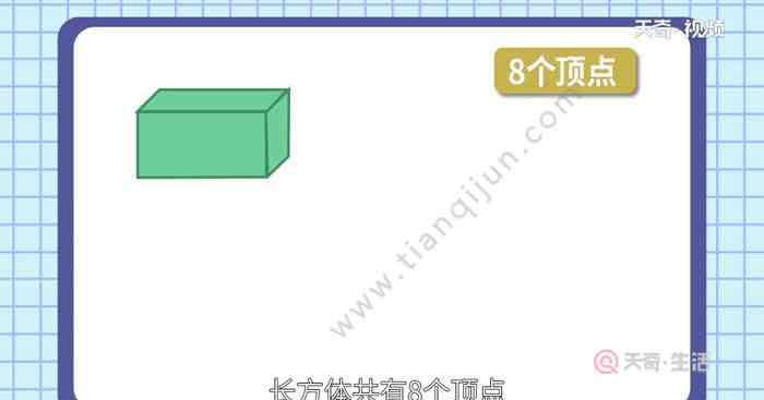 长方体有多少个顶点 长方体有多少个顶点 长方体的顶点有多少个