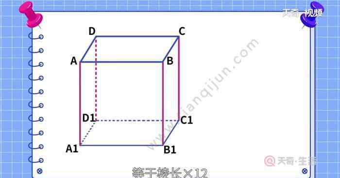 正方体的棱长怎么算 正方体的棱长总和等于什么  正方体的棱长总和怎么算