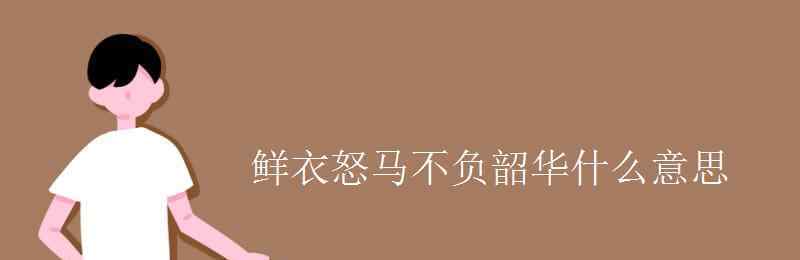 鲜衣怒马 鲜衣怒马不负韶华什么意思