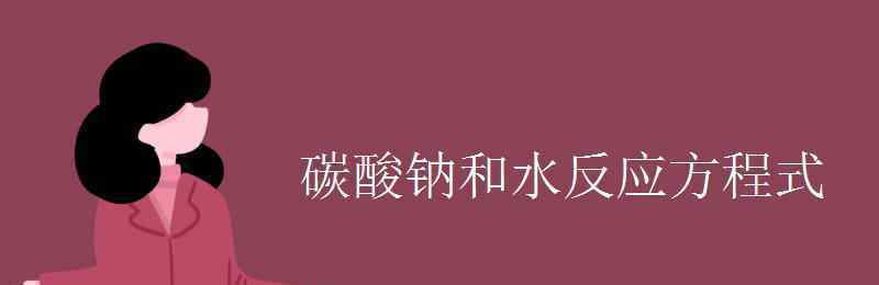 碳酸钠与水反应 碳酸钠和水反应方程式