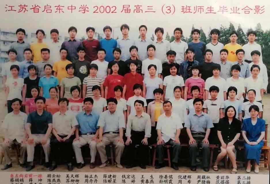 启东中学国际班 江苏省启东中学2002届高三班毕业十五年