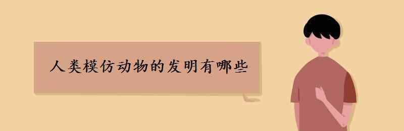 根据动物发明的东西 人类模仿动物的发明有哪些