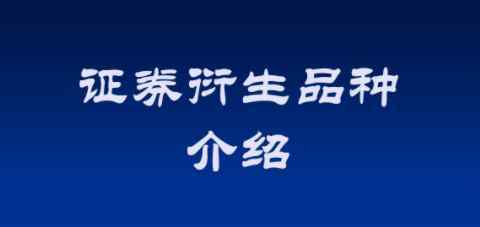 衍生证券 衍生证券是什么意思？衍生证券包含哪些品种？