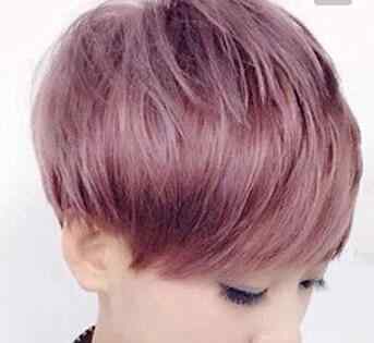 淡紫色的图片 女生淡紫色头发图片 个性又有型头发造型