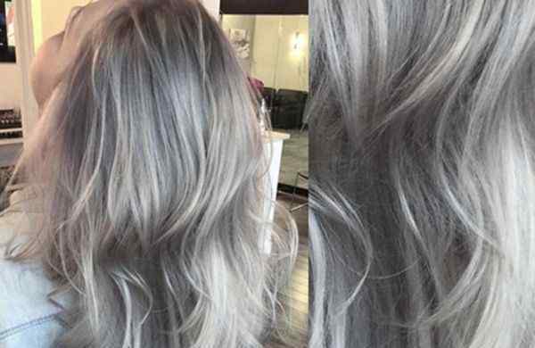 灰白色的图片 女生亚麻灰色头发图片 要的就是低调与个性