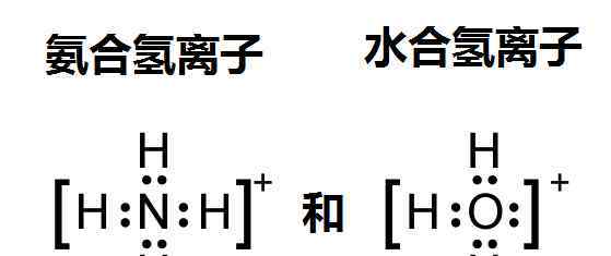 水合氢离子 水合氢离子与氨合氢离子的区别与联系