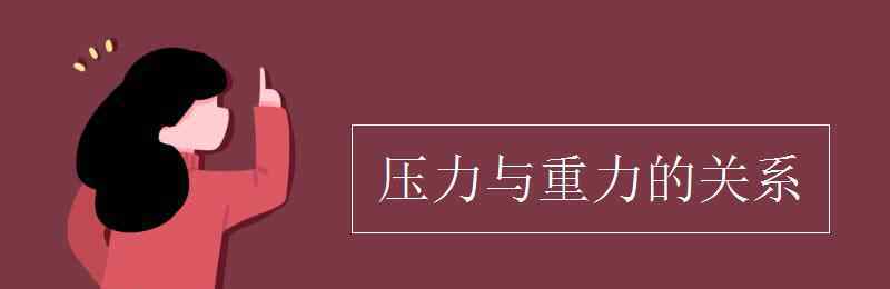 压力与重力的关系 压力与重力的关系