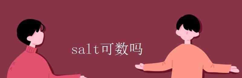 salt的形容词 salt可数吗