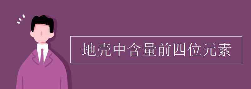 地壳中元素含量 地壳中含量前四位元素