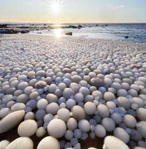 芬兰海滩万颗冰蛋 罕见！芬兰海滩万颗冰蛋怎么回事? 终于真相了,原来是这样！