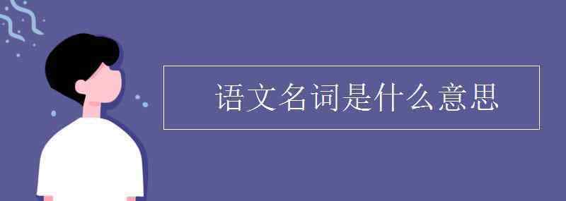 名词是什么意思 语文名词是什么意思