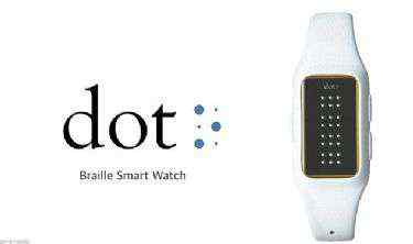 盲文对照表 韩国Dot公司推出世界上第一款盲文智能手表