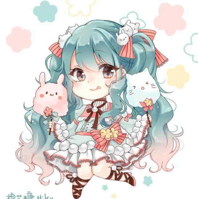 洛天依头像 可以当头像的Q版初音未来和洛天依，极品卡哇伊