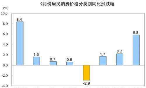 居民消费价格指数 2019年9月CPI公布 9月居民消费价格主要数据