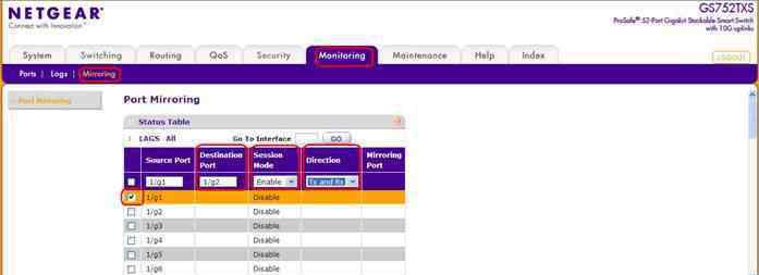 端口镜像 如何设置NETGEAR端口镜像功能