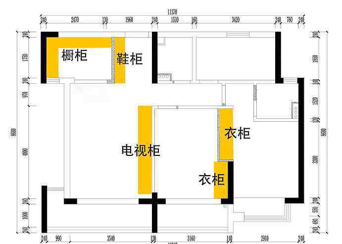 三室两厅两卫户型图 80平三室两厅两卫？这家人怎么做到的？