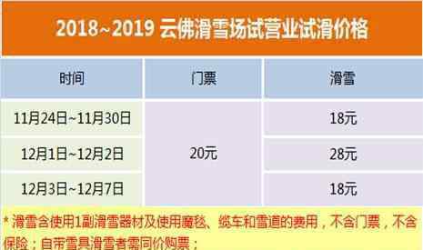 云佛山滑雪场 北京云佛山滑雪场 滑雪票+戏雪票+教练票价格