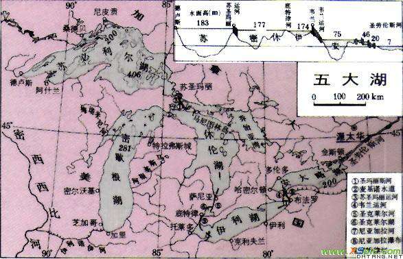 世界上最大的淡水湖群 世界最大淡水湖群在北美洲哪里图