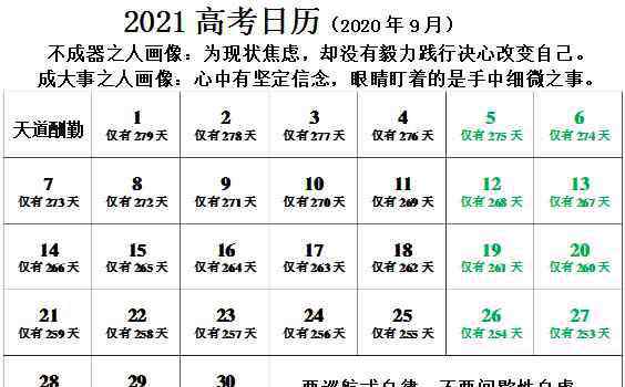 高考倒计时2021 2021年高考倒计时还有多少天