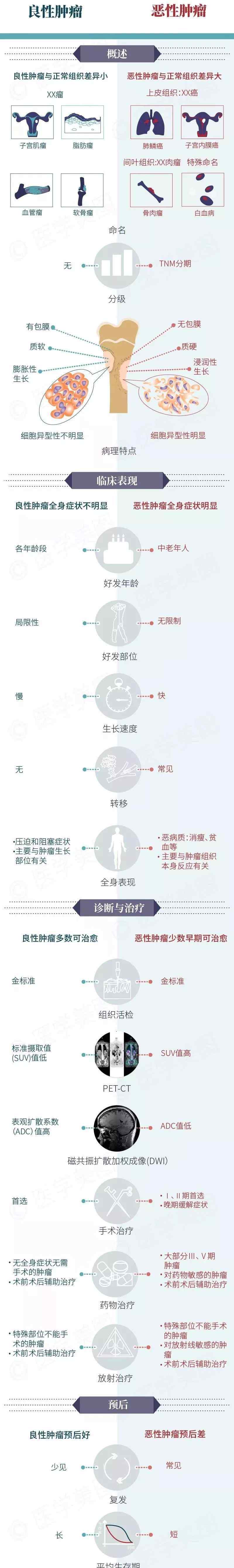 良性 一图看懂良性肿瘤与恶性肿瘤的区别