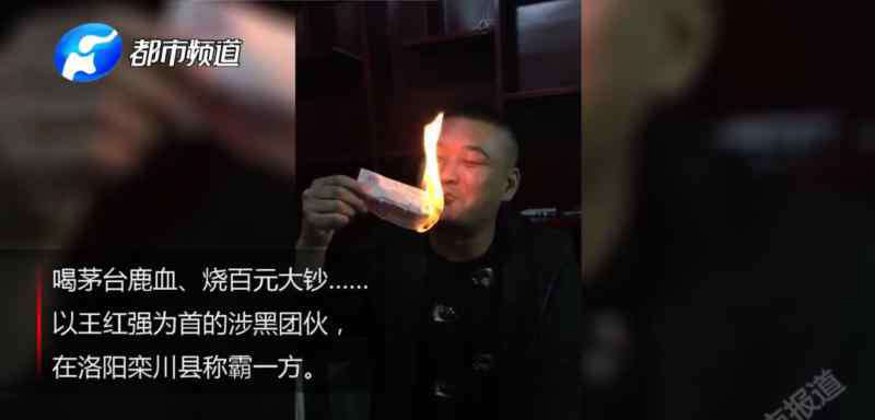 洛阳黑老大 喝鹿血茅台、烧百元大钞……洛阳爱自拍的“黑老大”落网！