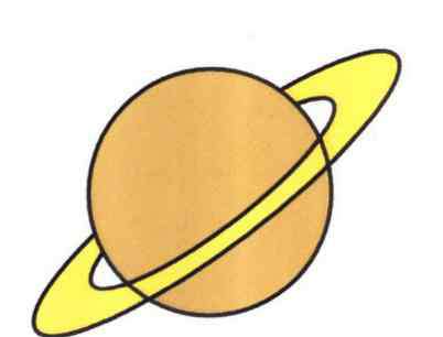 指南针简笔画 土星怎么画简笔画-美丽的土星