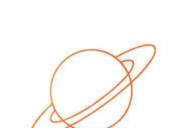 土星儿童版 土星的儿童简笔画绘画步骤教程