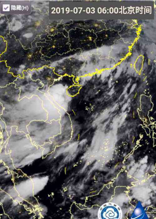 木恩 2019台风木恩卫星云图最新动态 大风和降水预报图