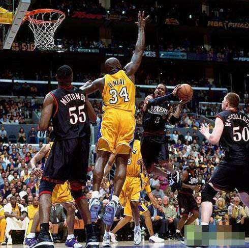 nba总决赛2001 回味经典！2001年NBA总决赛第一场！