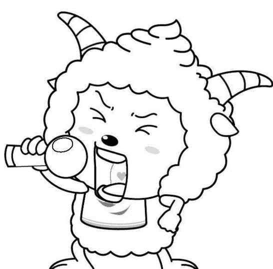 懒羊羊简笔画 教你画可爱的懒羊羊的简笔画教程