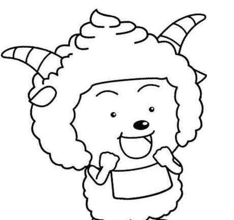 懒羊羊简笔画 教你画可爱的懒羊羊的简笔画教程