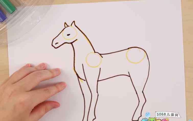 怎么画马怎么画一匹马儿童画马的画法图解步骤