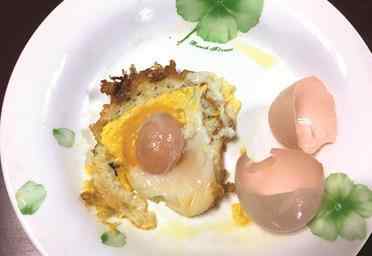 蛋中蛋 衢州市民发现“蛋中蛋” 有壳有蛋液甚为罕见