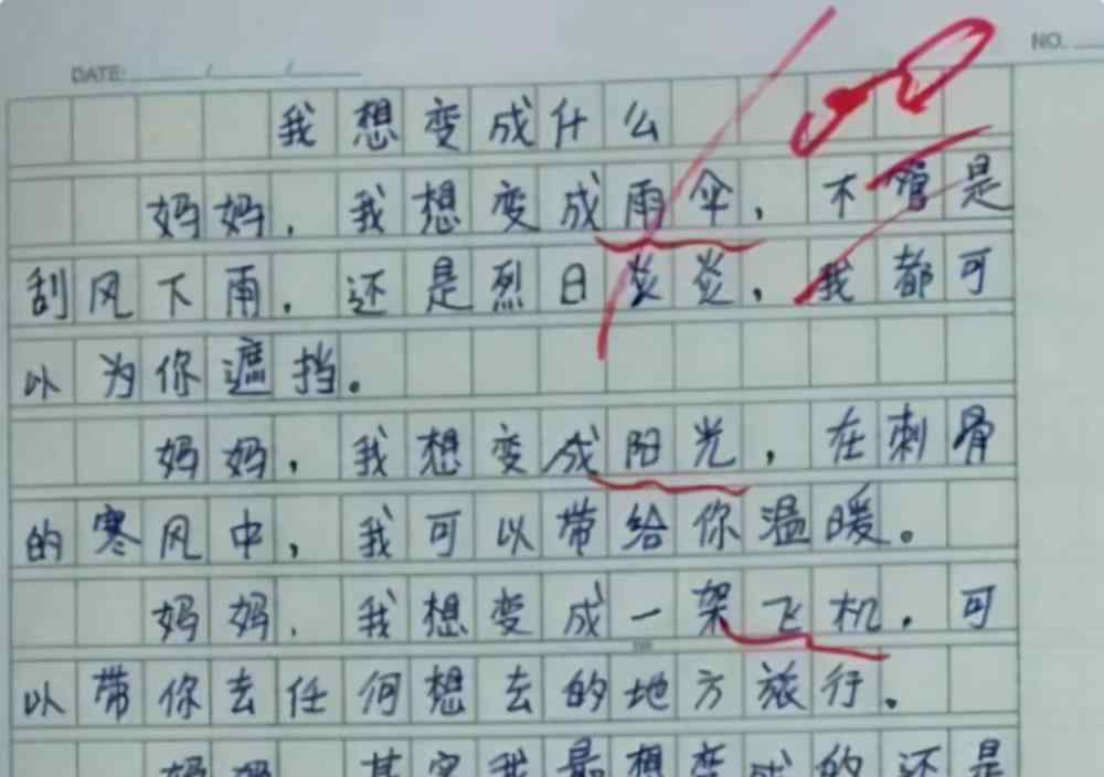 我想变成什么的作文 小学生满分作文“我想变成什么”火了，老师被感动，眼泪都出来了