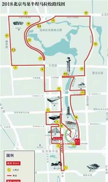 北京马拉松路线图 北京“半马”本周日开跑 赛道沿线路段将分时限行